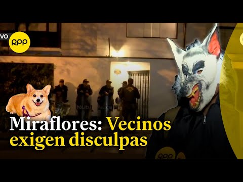 Miraflores: Segundo día de protesta frente a vivienda de mujer grabada por Andrés Wiese