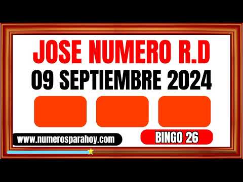 NÚMEROS PARA HOY LUNES 9 DE SEPTIEMBRE DE 2024 - BINGO 60