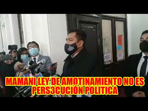DIPUTADO FREDDY MAMANI SE PRONUNCIA SOBRE PROYECTO DE LEY CONTR4 AMOTIN4MIENTO EN LA POLICÍA..