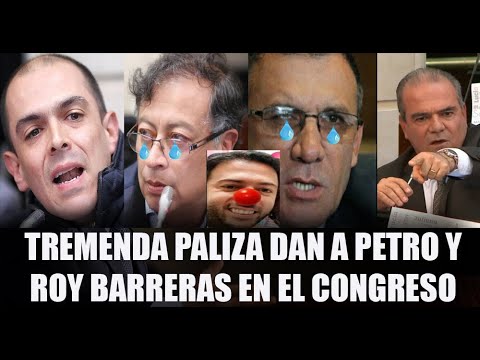 ASI PEINARON A PETRO Y ROY BARRERAS EN EL CONGRESO POR DEFENDER A PINTURITA QUINTERO