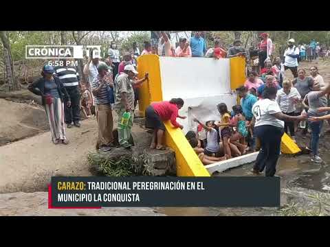 Peregrinos conmemoran el Viernes de Cuaresma desde La Pilita, en Carazo - Nicaragua