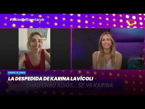 La despedida de Karina Iavícoli de Socios del Espectáculo, parte 2 - Minuto Argentina