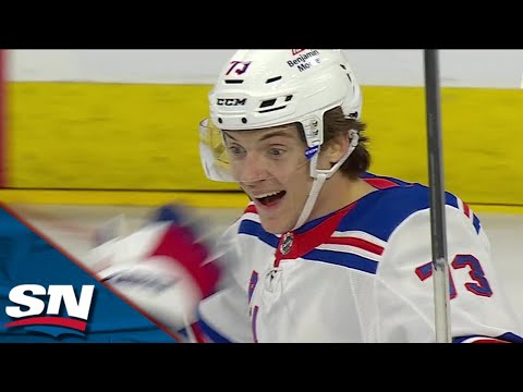 Rangers Matt Rempe Scores First Career NHL Goal Off Leg Deflection In Front