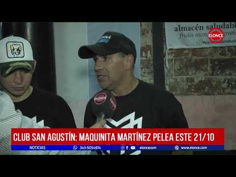 Club San Agustín: Maquinita Martínez pelea este 21 de octubre
