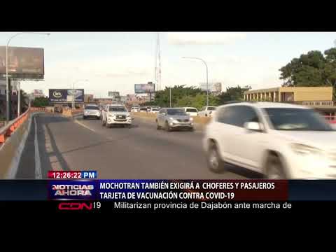 Mochotran también exigirá a  choferes y pasajeros tarjeta de vacunación contra COVID-19