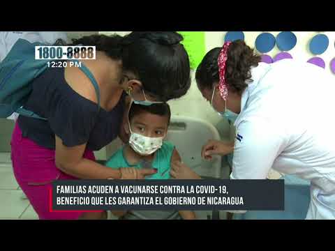 Continúa jornada de vacunación voluntaria contra la COVID-19 en Nicaragua