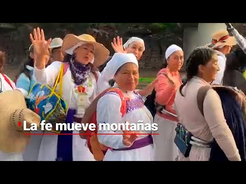 Los mueve la fe: peregrinos recorrieron la México - Querétaro para llegar a la Basílica de Guadalupe