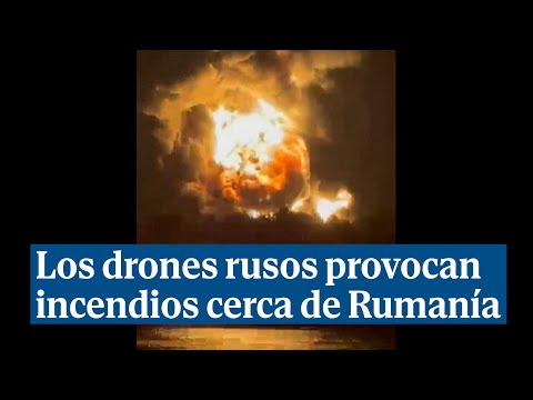 Los drones rusos caídos en Odesa provocan incendios cerca de Rumanía, país miembro de la OTAN