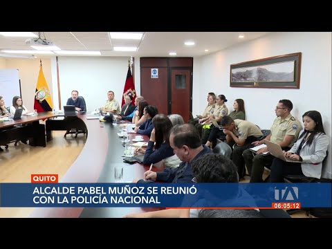 Alcalde Muñoz se reunió con la Policía Nacional para tomar acciones contra la inseguridad