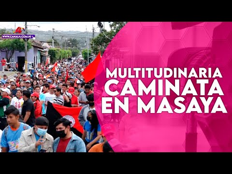 Familia de Masaya participan en multitudinaria caminata Victoria del Pueblo, No Pudieron Ni Podrán