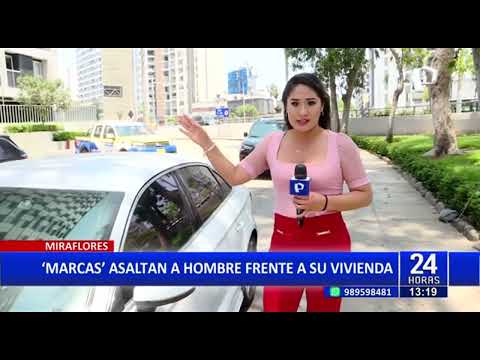 Miraflores: delincuentes roban a una persona frente a su domicilio