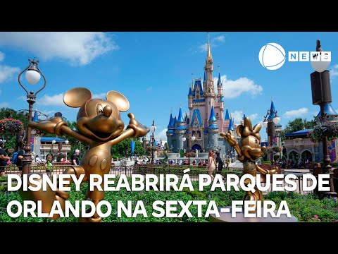 Disney anuncia reabertura de parques em Orlando para amanhã