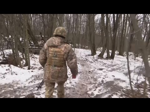 Ukrainian soldiers guard border positions as winter approaches