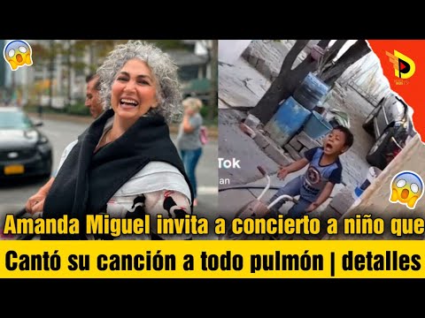 Amanda Miguel invita a concierto a niño que cantó su canción a todo pulmón | detalles