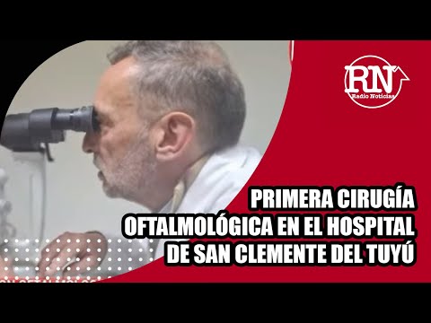 Se realizó la primera intervención oftalmológica en el hospital de San Clemente del Tuyú