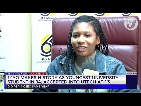 14Yr Old Make History as Youngest University Student in Jamaica; Accepted into UTECH at 13  #TVJNews