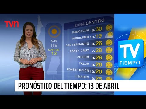 Pronóstico del tiempo: Martes 13 de abril | TV Tiempo