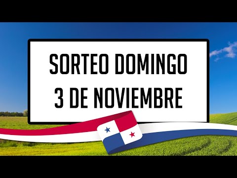 Resultados Lotería de Panamá Domingo 3 de Noviembre de 2024 - Lotería nacional de Panamá de hoy