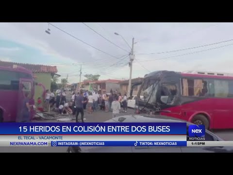 15 heridos dejo? colisio?n entre dos buses en El Tecal, Vacamonte