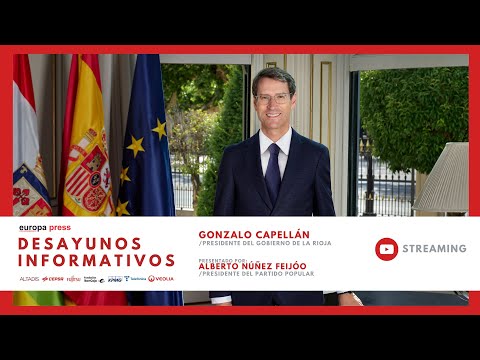 Desayuno Informativo con Gonzalo Capellán, presidente de La Rioja, presentado por Feijóo