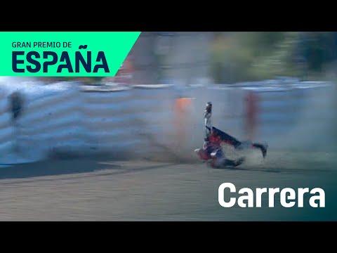 La caída de Pedro Acosta en el warm up del GP de España