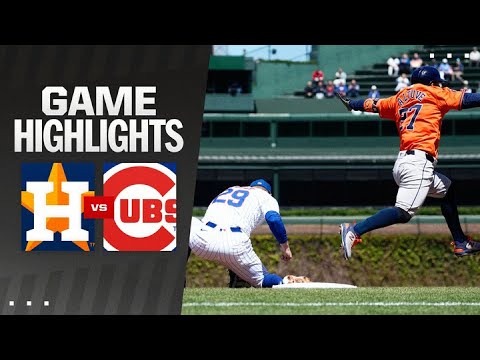 Astros vs. Cubs Game Highlights (4/25/24) | MLB Highlights