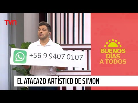 El atacazo artístico de Simón Oliveros para que puedas comunicarte con el Buenos Días a Todos