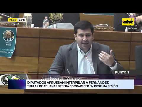 Diputados aprueban interpelar a Fernández