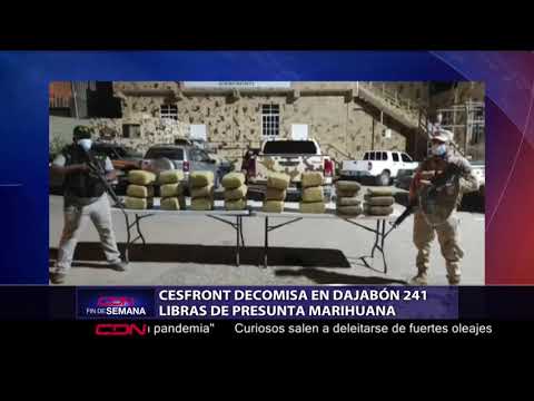 Cesfront decomisa en Dajabón 241 libras de presunta marihuana