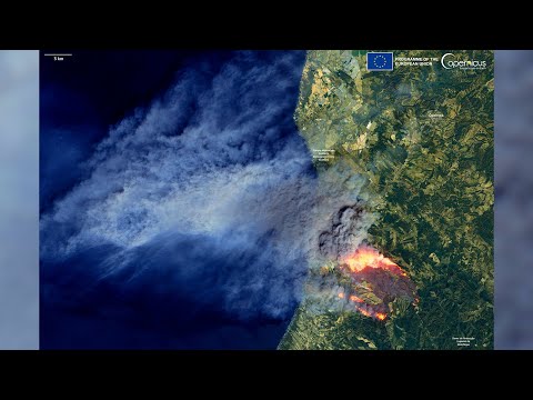 Evacuadas unas 1.400 personas por un incendio forestal en Portugal