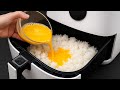 Reis mit Eiern ist besser als Pizza in Airfryer! Ich koche das fast jeden Tag!