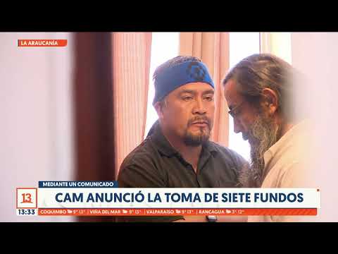 CAM anuncia toma de fundos en el sur de Chile
