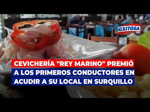 Cevichería Rey Marino premió a los primeros conductores en acudir a su local en Surquillo