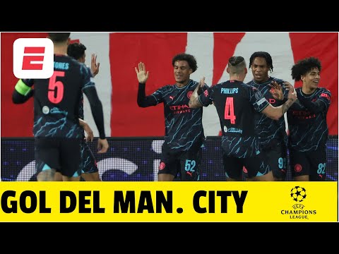 GOL DEL MANCHESTER CITY. Los Citizens le ganan 1-0 a la Estrella Roja | Champions League