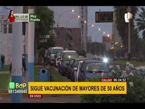 Continúa vacunación de mayores de 50 años en Lima y Callao