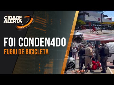 HOMEM FOGE DO FÓRUM DE MURIAÉ DE BICICLETA MINUTOS DEPOIS DE SER CONDENADO POR HOMICÍDIO