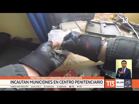 Incautan municiones en penitenciaría de Concepción