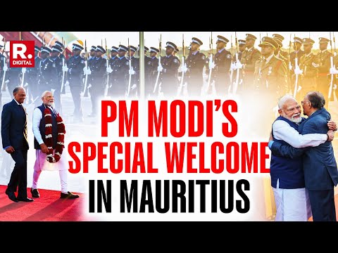 PM Modi Lands in Mauritius on Two-Day State Visit, Receives Grand Ceremonial Welcome