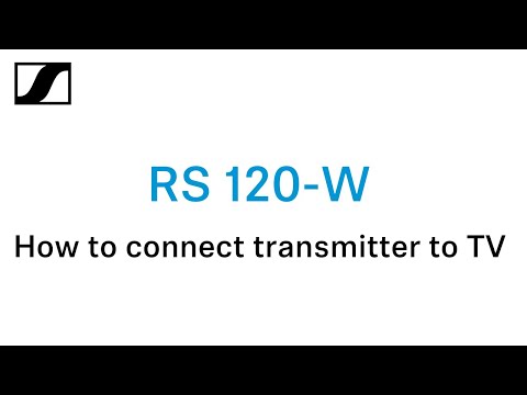 How to connect RS 120-W headphones transmitter to TV | Sennheiser