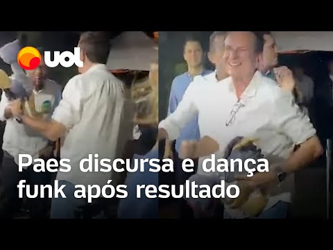 Eduardo Paes dança funk da campanha e discursa após vencer no 1º turno