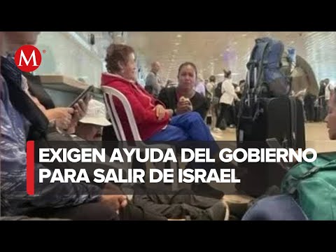 Mexicanos varados en aeropuerto de Israel, esperan respuesta de las autoridades
