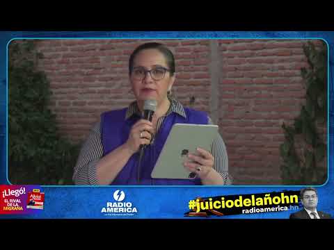 Ana García dice que se está cometiendo injusticia contra su esposo Juan Orlando Hernández