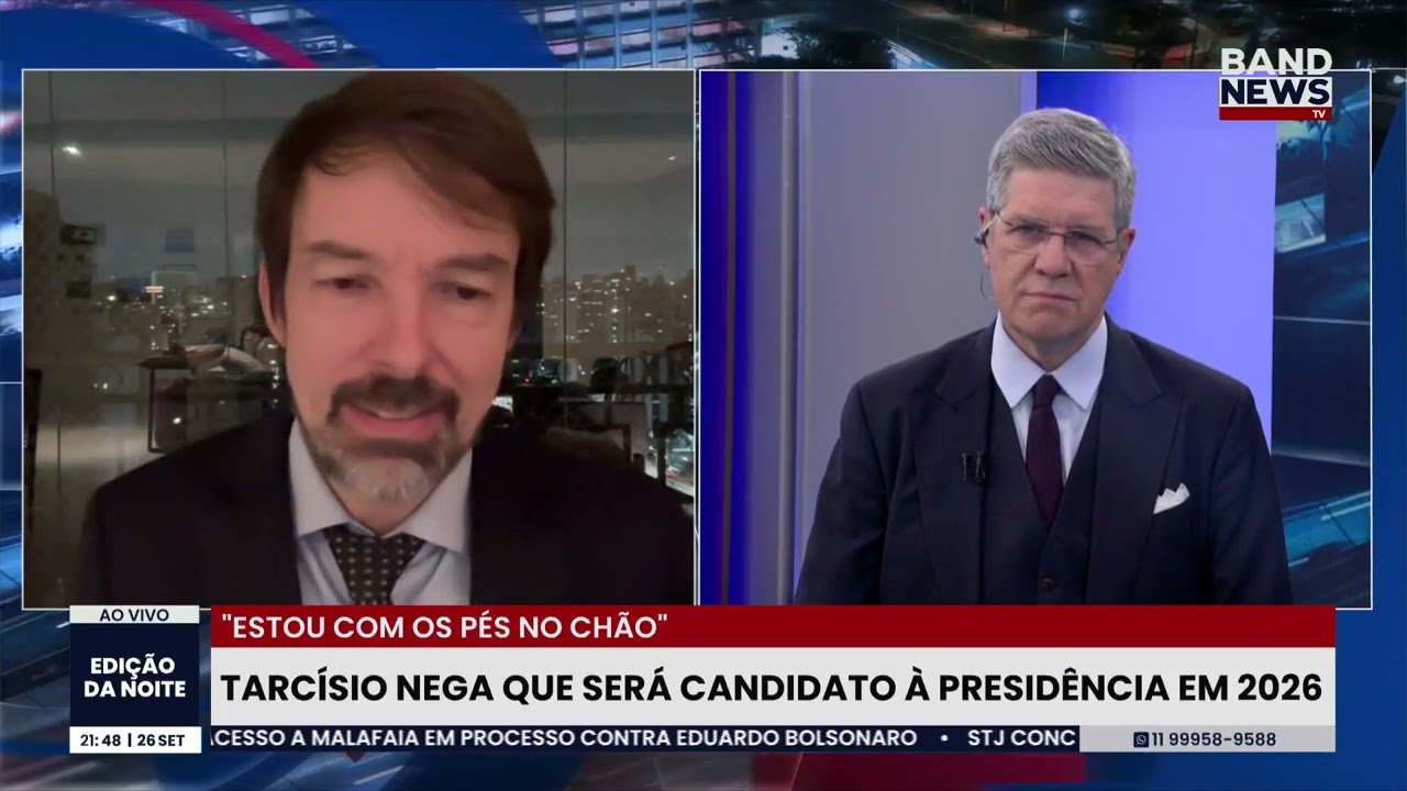 Tarcísio de Freitas nega candidatura à presidência | BandNews TV