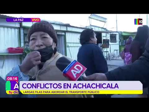 Achachicala: ¡Pelea campal entre vecinos y transportistas!
