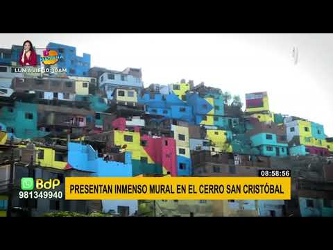 Cerro San Cristóbal: presentan macromural más grande de Latinoamérica inspirado en pasado inca
