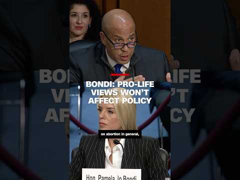 Bondi: Pro-life views won't affect policy
