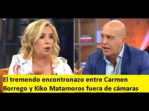El tremendo encontronazo entre Carmen Borrego y Kiko Matamoros