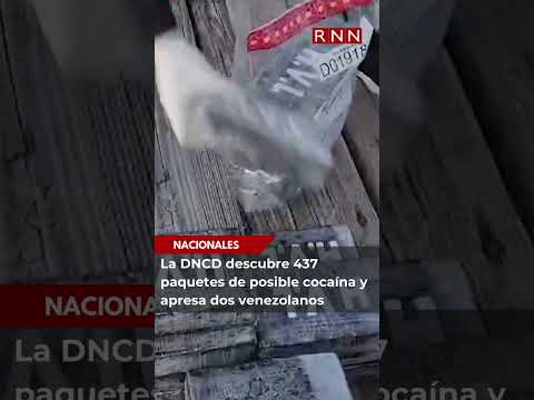 La DNCD ocupa 437 paquetes de posible cocaína y apresa dos venezolanos en Peravia