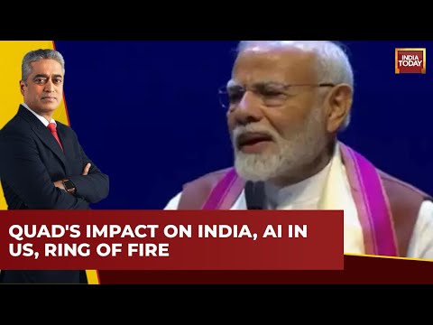 NewsToday with Rajdeep Sardesai: India's Role in Quad, AI in US, Ring of Fire | India Today