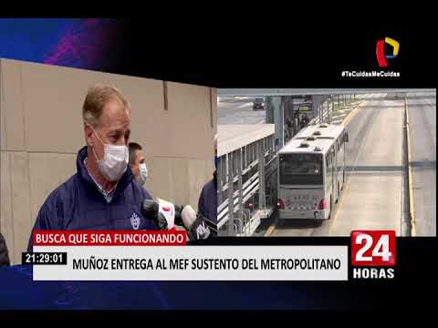 Alcalde Muñoz entrega documentos al MEF para sustentar petición de subsidio para el Metropolitano